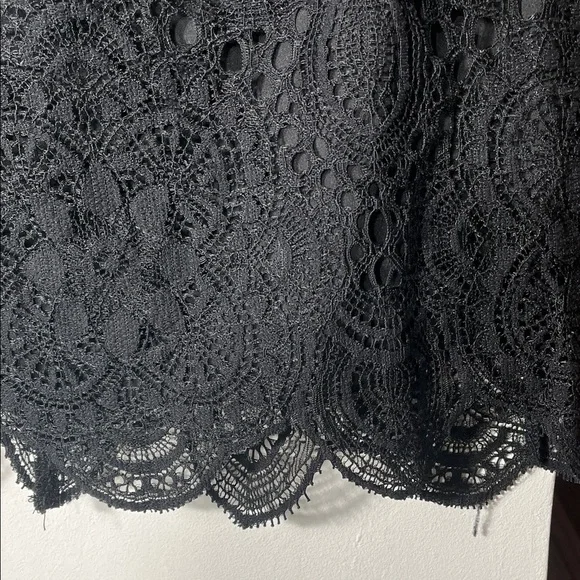 BB Dakota Elegant Black Strapless Lace Dress - Picture 3 of 10